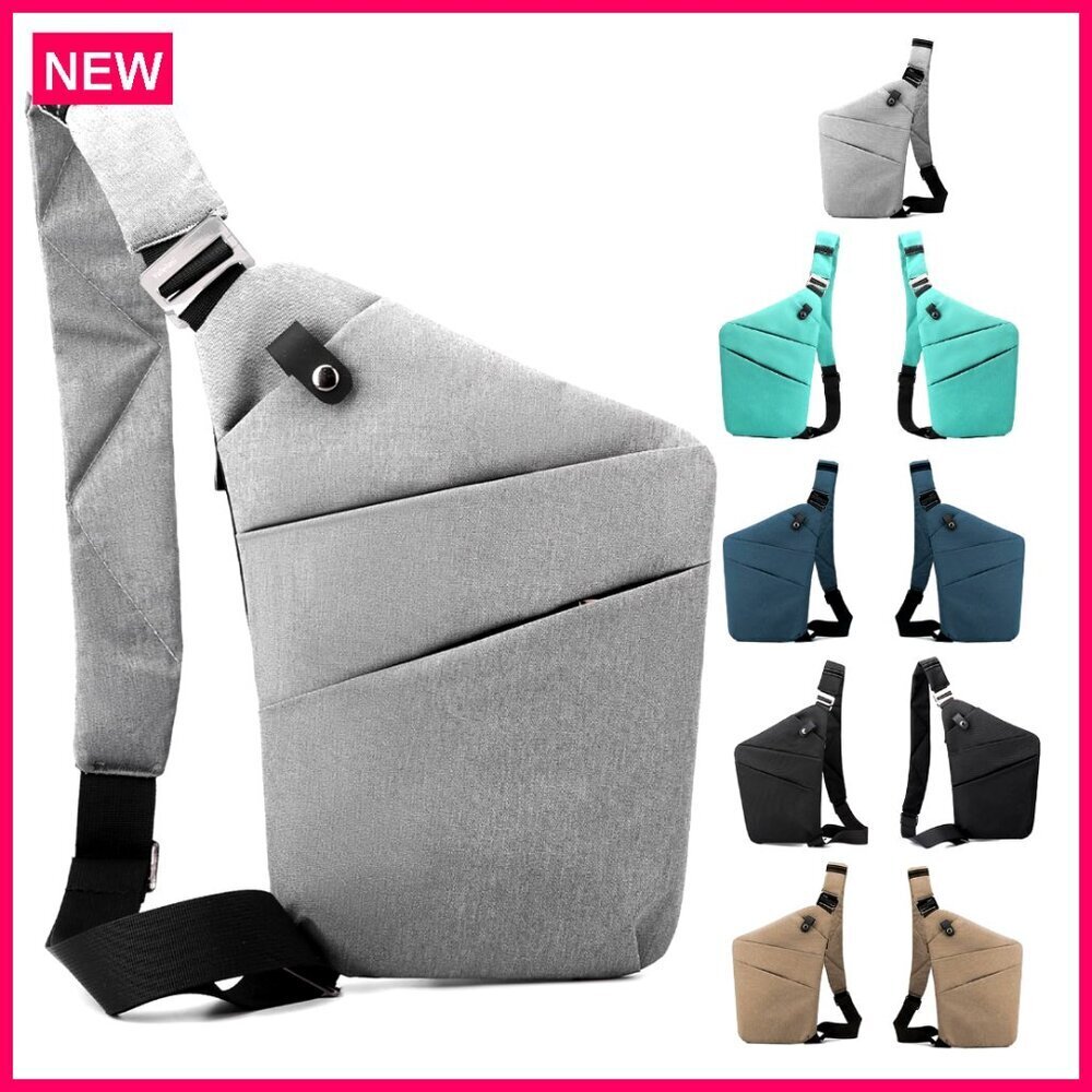 Anti-Theft Crossbody Sling Bag with Multiple Pockets for Travel and Work
